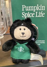 Starbucks Bearista Mini Black Cat Halloween 2026 Plush Keychain NEW UNRELEASED  picture