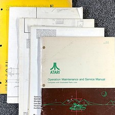 Atari Battlezone Arcade Video Game Manual Schematics Parts PACKET ORIGINAL picture