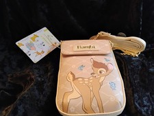 Primark Disney Bambi Light Brown Crossbody Phone Bag w/ Strap One Size picture