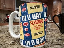 Old bay Coffee/tea Mug.  Branded Same Great Fast For 75yrs.  Maryland Classic picture