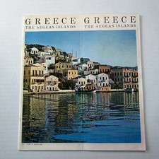 1960s Greece Aegean Islands Vintage Travel Brochure Simi Greek Tourism Guide picture
