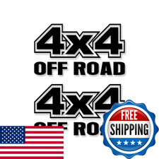 Street Legal Decals 2-4X4 Offroad Vinyl 13 Solid Black Decals 4Wd Off Road picture