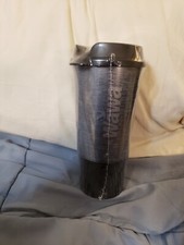 WAWA Official Travel Tumbler 20 oz Coffee Cup Gray Black Insulated Mug Lid NEW picture