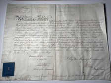 Large on vellum regarding the Royal engineer and a project the King wanted built picture