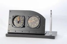 Cockpit Style Alarm Clock Desk Display with Pen/Pencil Holder, Aviation  PI-0110 picture