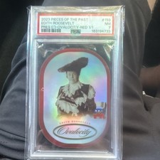 2023 Pieces of the Past Edith Roosevelt #159 Ovalocity Red 1/1 PSA 7 picture
