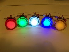 LED lit  Arcade Push Buttons MAME Multicade picture