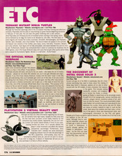 Game Informer Magazine Page TMNT Metal Gear Solid 2 PlayStation 2 VR Ad 2002 picture