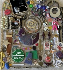 Vintage Junk drawer LOT 1980’s-90’s Retro Y2K Millennial Pins Toys Jewelry junk picture
