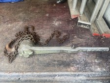 Vintage CHISHOLM-MOORE CM 1 1/2 Ton Lever Lifting Hoist, 40825, Model B, USA picture