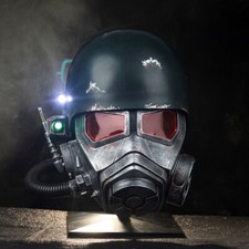 Game Fallout 4 NCR Veteran Ranger Helmet Cosplay Prop LED Light Resin Replicas picture