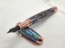 MONTEVERDE USA Super Mega Abalone Lim.Ed.Rosegold Trim Fountain Pen Fine Nib picture