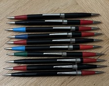 Vintage Autopoint Dual Side Mechanical Pencils Lot of 10 Red Black Blue Lead US picture