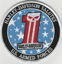Harley Davidson Salutes US Armed Forces Number 1 patch - 4