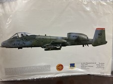 A-10A THUNDERBOLT II 706th TFS NAS NEW ORLEANS no.346 Dugald Cameron 1989 Print picture