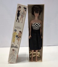 Vintage 1960s Brunette Bubble Cut Barbie by Mattel, Made in Japan picture