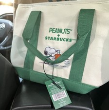 Starbucks x Peanuts Snoopy Mini Tote 2026 IN HAND AUTHENTIC picture