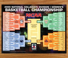 NCAA Basketball Women's Championship Bracket -Magazine Print Ads Poster Art 2000 picture