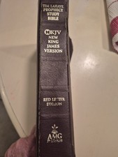 Tim LaHaye Prophecy Study Bible NKJV Red Letter Edition AMG Christianity picture