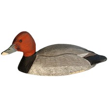 Vintage Decoy Duck Mini Figurine WIlliam J Koelpin Red Head Duck 1982 FG picture