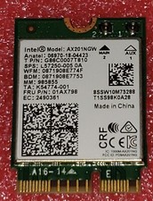 Intel AX201NGW WiFi 6E, 2.4Gbps 802.11ax. Bluetooth 5.3 MU-MIMO for Windows 10 picture