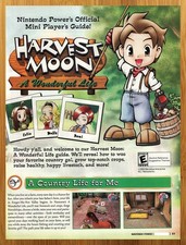 2003 Harvest Moon A Wonderful Life Gamecube PS2 Print Ad/Poster Promo Art 00s picture