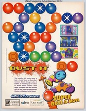 Super Bust-A-Move Game Boy Advance Ubisoft Taito 2001 Advertisement picture