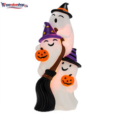 Light-Up Stacked Ghost Witches Blow Mold, 24