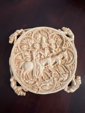 Vintage MMA Metropolitan Museum Of Art 14th Century Replica Handheld Mirror 1950 picture