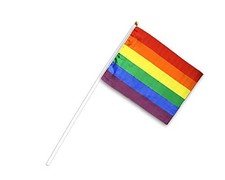 Fundraising For A Cause 50 Pack Lgbtq Small Rainbow Flags On A Stick picture