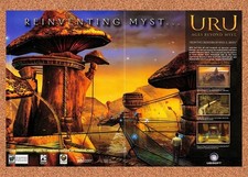 2002 URU Ages Beyond Myst PC Original Advertisement / Retro Promo v1 picture