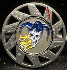 F-35 FLT TEST SQUADRON 461st DEADLY JESTERS SDD TAIL FLASH CHALLENGE COIN WOW picture