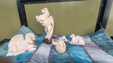 Windstone Editions White Pegasus Family Set 4 Stallion Mare Foal Hatchling Peña picture