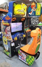 Nickelodeon Nicktoons Nitro Arcade Sit Down Driving Racing Arcade - 27