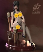 Elvira | NSFW | Mistress of the Dark | UNPAINTED | 1/6 Scale Resin Kit picture