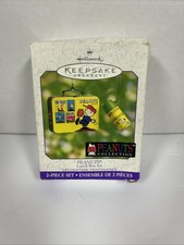 HALLMARK 2000 PEANUTS LUNCH BOX SET THE PEANUTS GANG ORNAMENT picture