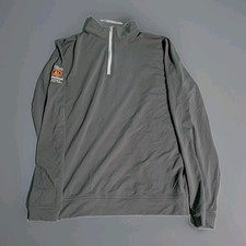 Peter Millar Tito’s Vodka Crown Sport Perth Performance Quarter Zip Sz L Gray  picture