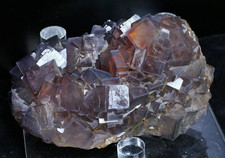 1257g Natural Phantom Window Purple Fluorite CRYSTAL CLUSTER Mineral Specimen picture