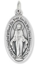 Miraculous Medal 1 1/8