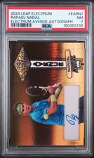 2024 LEAF ELECTRUM ELECTRUM AVENUE AUTOS #EARN1 RAFAEL NADAL 10/15 PSA 7 picture