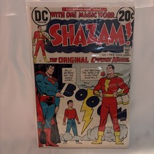 Shazam #1 High Grade First Issue Superman Captain Marvel DC Comic 1973 picture