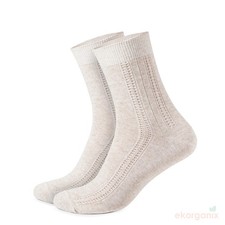 Ekorganix 100% Pure Linen Women's socks (pack of 3 pairs, Size M, 7-9) picture