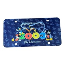 Walt Disney World 2003 License Plate Fab 5 Mickey Minnie Goofy Donald Plastic picture