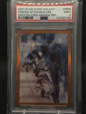2021 Star Wars Galaxy Visions Of Mandalore Orange Refractor /25 #MN8 Very rare picture