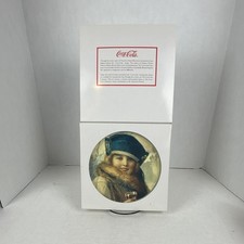 1990 Coca-Cola The Skater 1922 Artistry Collector Plate Japan w/ Original Box picture