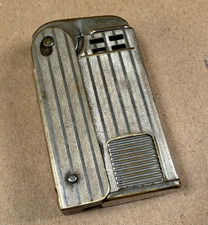 ANTIQUE 1930s Vintage Regens Squeeze Lighter Art Deco Striped picture