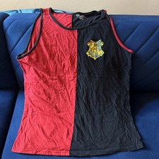 Vintage 2005 Hot Topic Harry Potter Tank Top Mens Size L Red/Black Color Block  picture