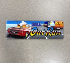 Out run Arcade Marquee Sega. Original picture