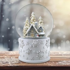 120mm Snowy White Home Scene Snow Globe by The San Francisco Music Box Company picture