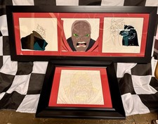 4 Framed 1997 Spawn HBO Series Original Animation Sketches/cells Todd McFarlane picture